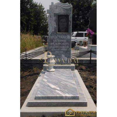 Установка стандартного мраморного памятника в Краснодаре — ritualum.ru