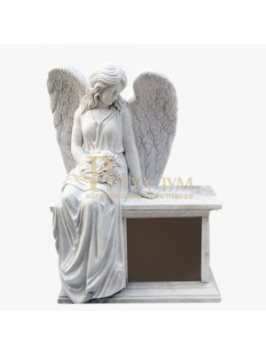 Скульптура ангела из мрамора №102 — ritualum.ru